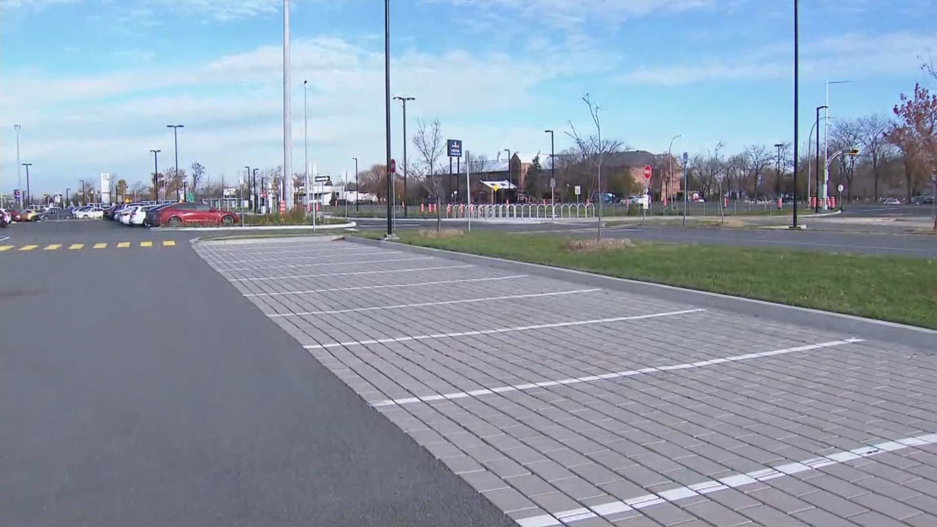 Le stationnement incitatif de Mortagne n’était occupé qu’un peu moins que sa capacité totale.