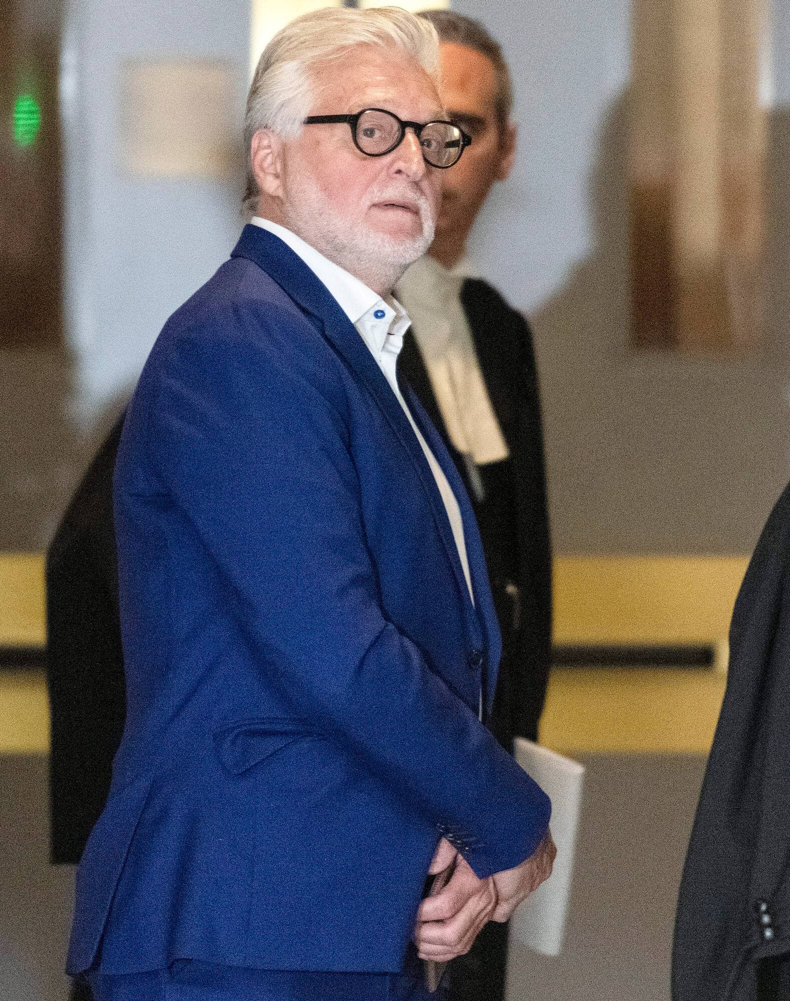 Gilbert Rozon lors de son passage à la Cour d’appel en 2019 pour faire invalider l’action collective des Courageuses.