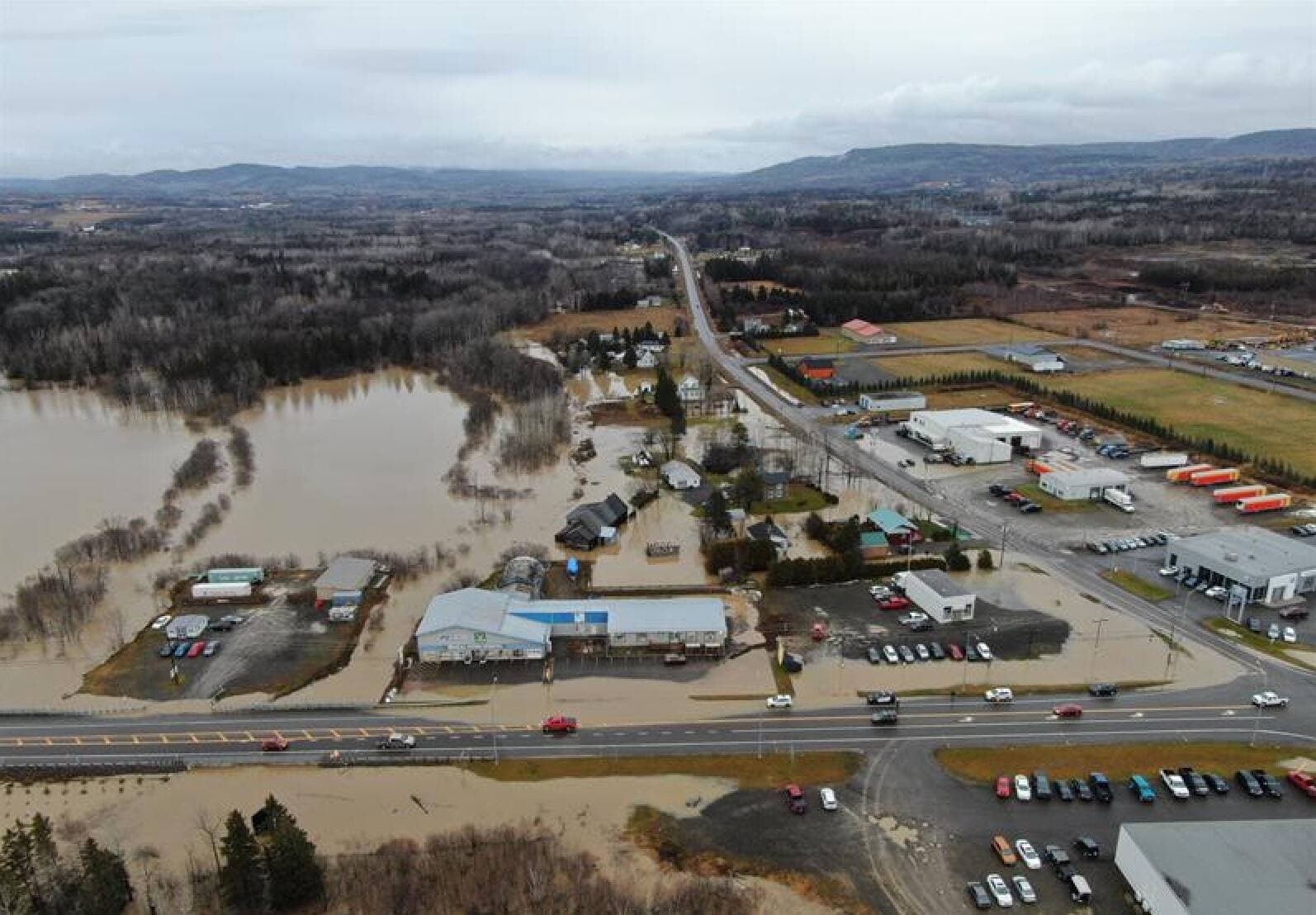 En décembre 2020, de grandes quantités de pluies tombées sur la municipalité gaspésienne de New Richmond ont causé d'importantes inondations.