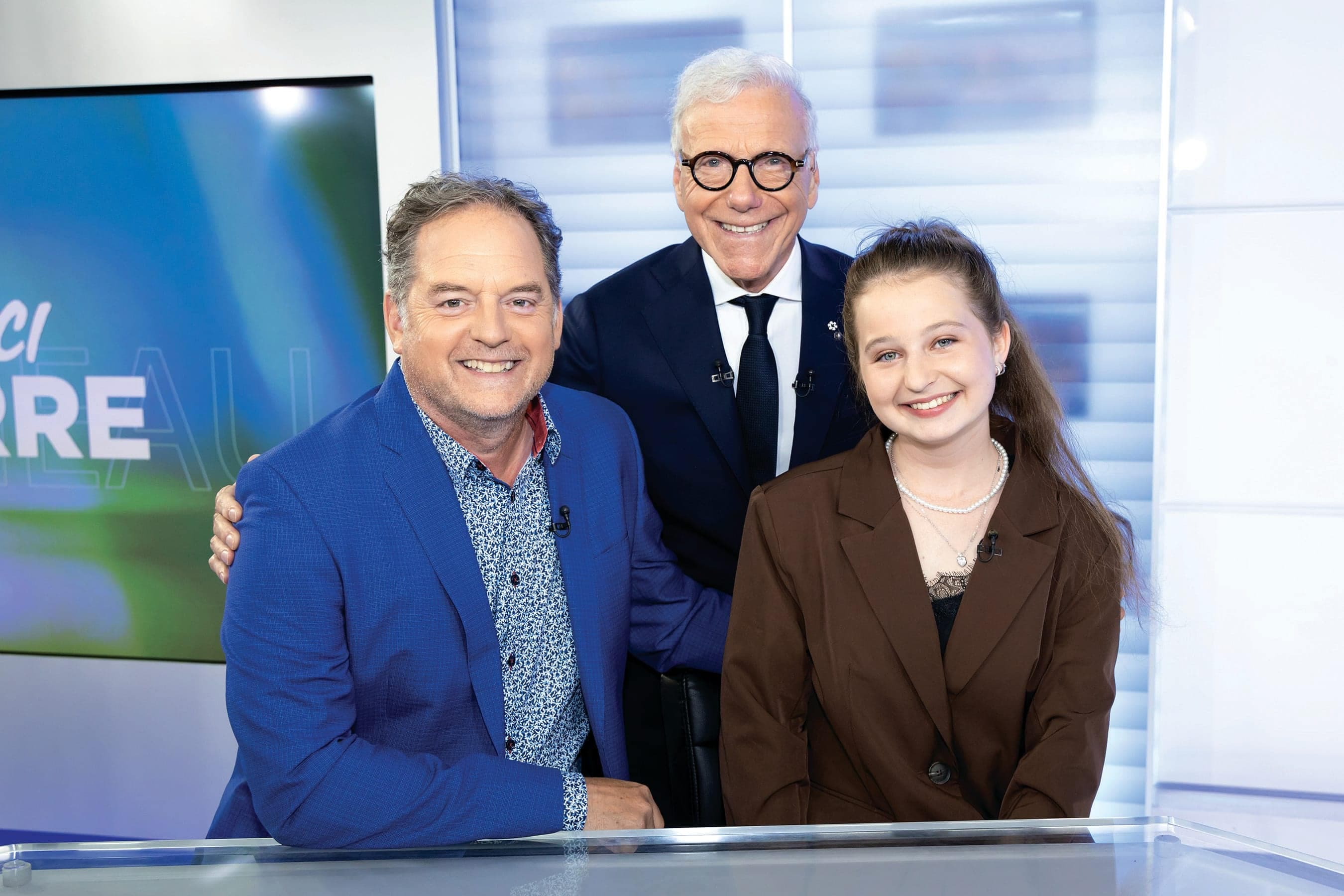 Avec le porte-parole de la fondation Charles-Bruneau Paul Doucet et l’ambassadrice Florence Breton.