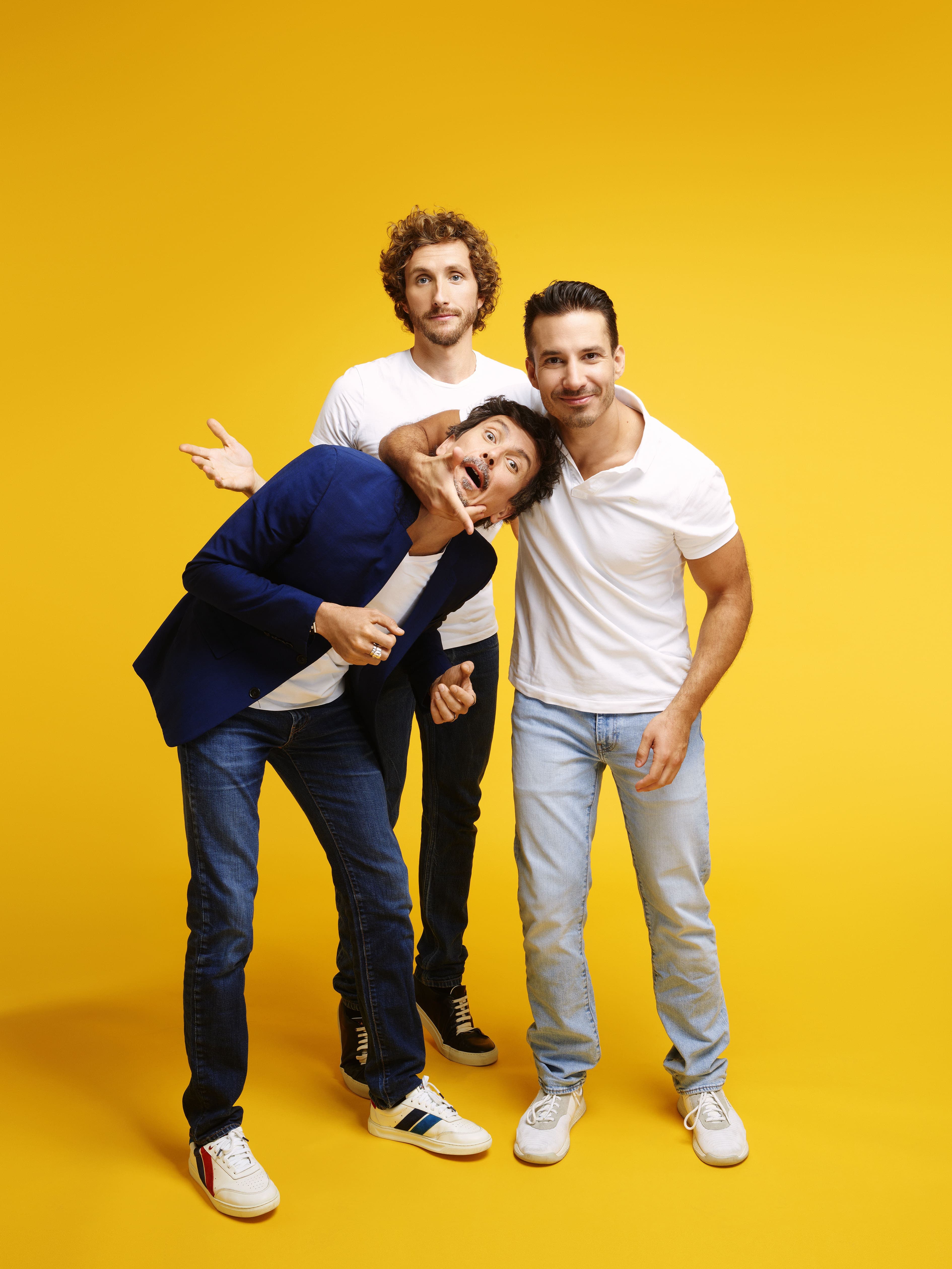 La tournée du trio réunit Jérémy Ferrari, Arnaud Tsamere et Baptiste Lecaplain.