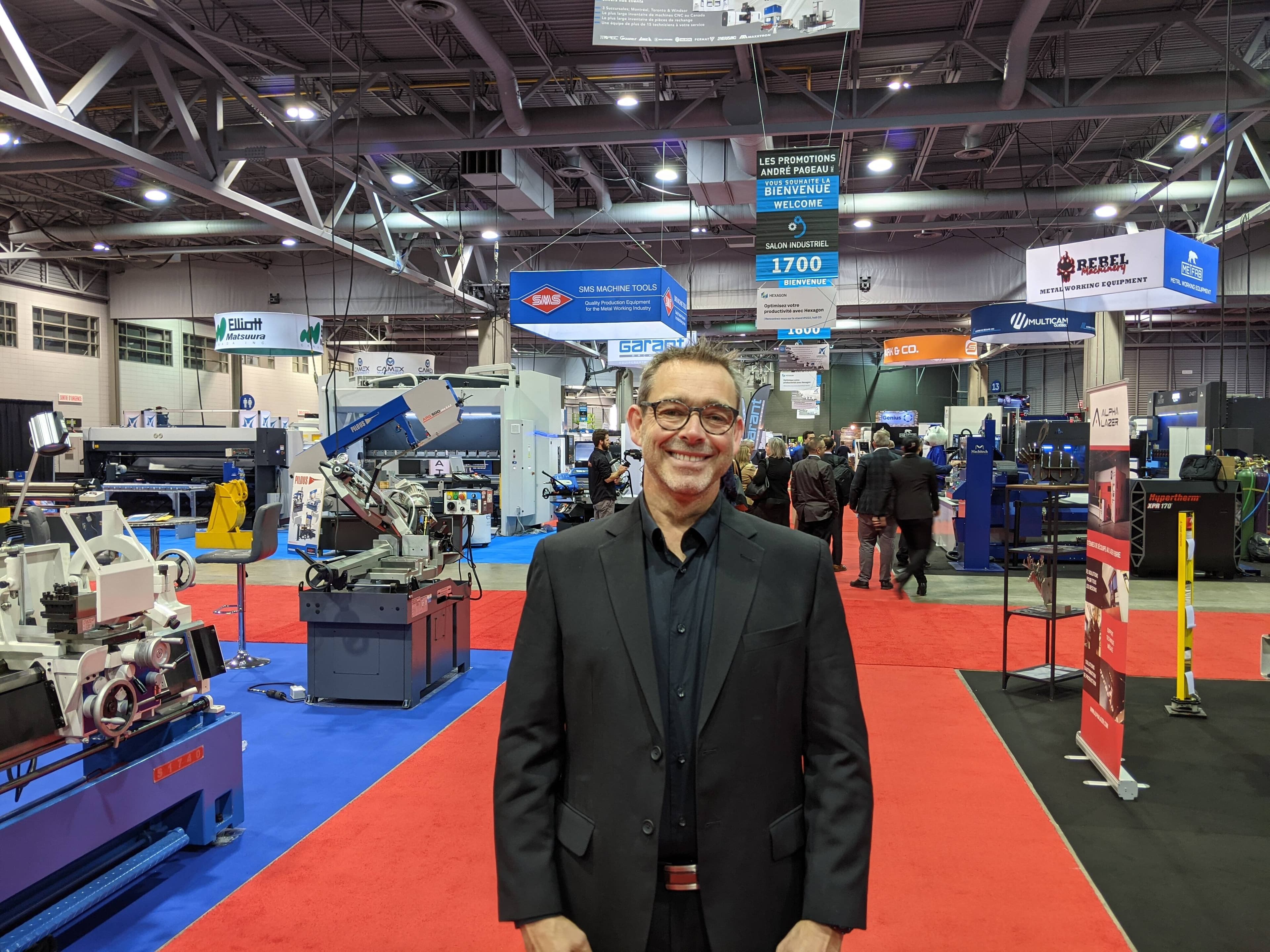 Éric Pageau, président du Groupe Pageau et promoteur du Salon Industriel de Québec qui réunit 500 entreprises pour cet événement bisannuel.