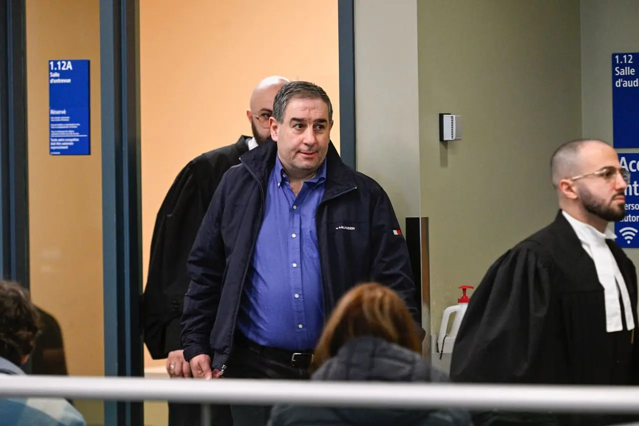 Paul Zaidan ce matin au palais de justice de Laval