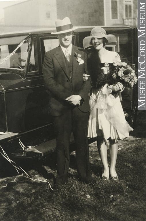 Couple le jour de son mariage.