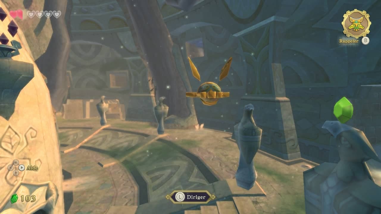 Temple de la Contemplation du point de vue d’un scarabée