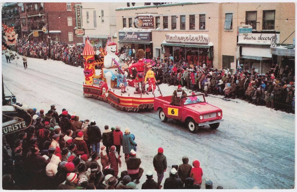 Carnaval de Québec, vers 1975. Carte postale, BAnQ, notice 0002629941.