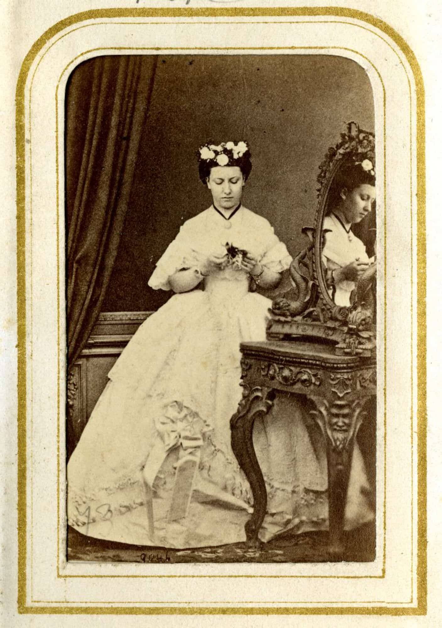 La princesse Helena, épouse du prince Christian, années 1860, photographiée par Notman.