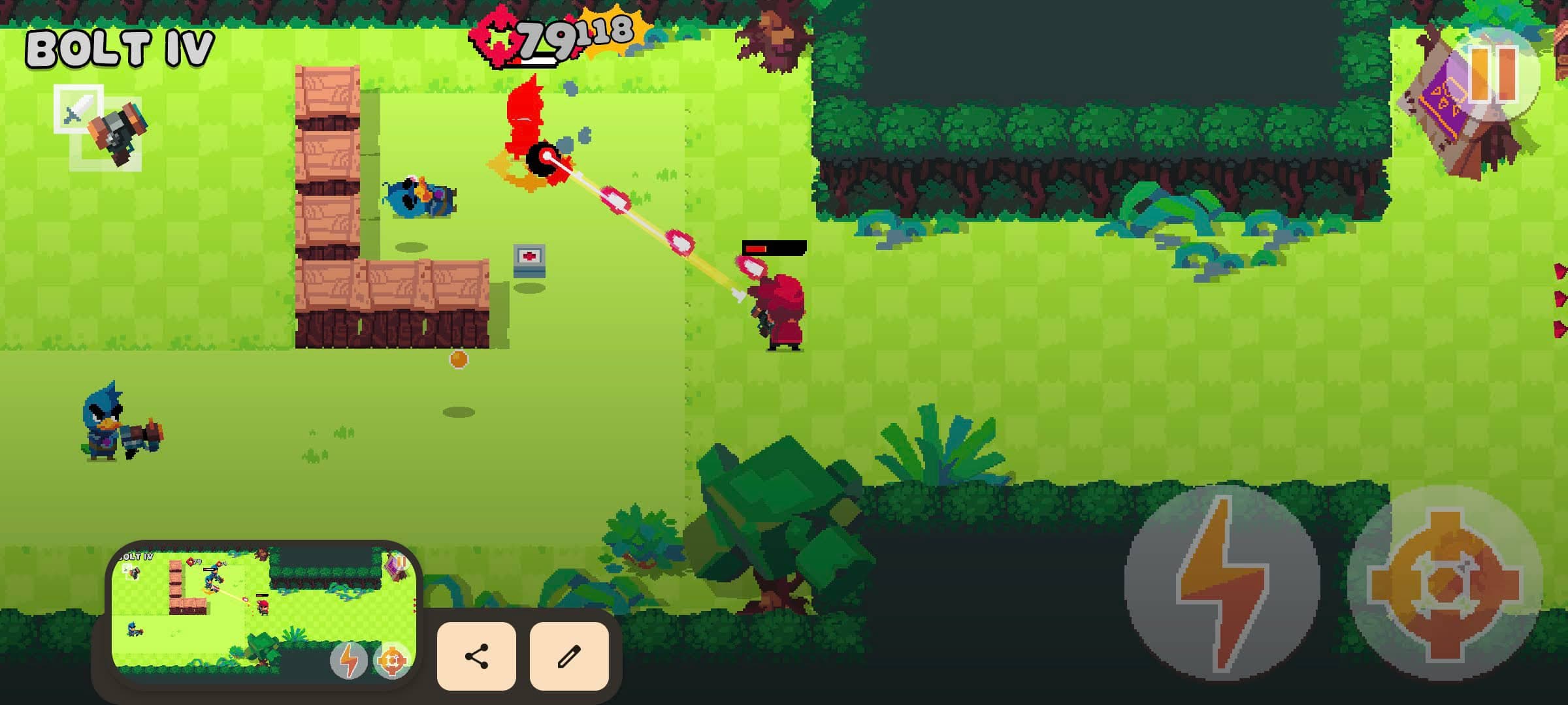 Le jeu mobile Relic Hunters : Rebels.