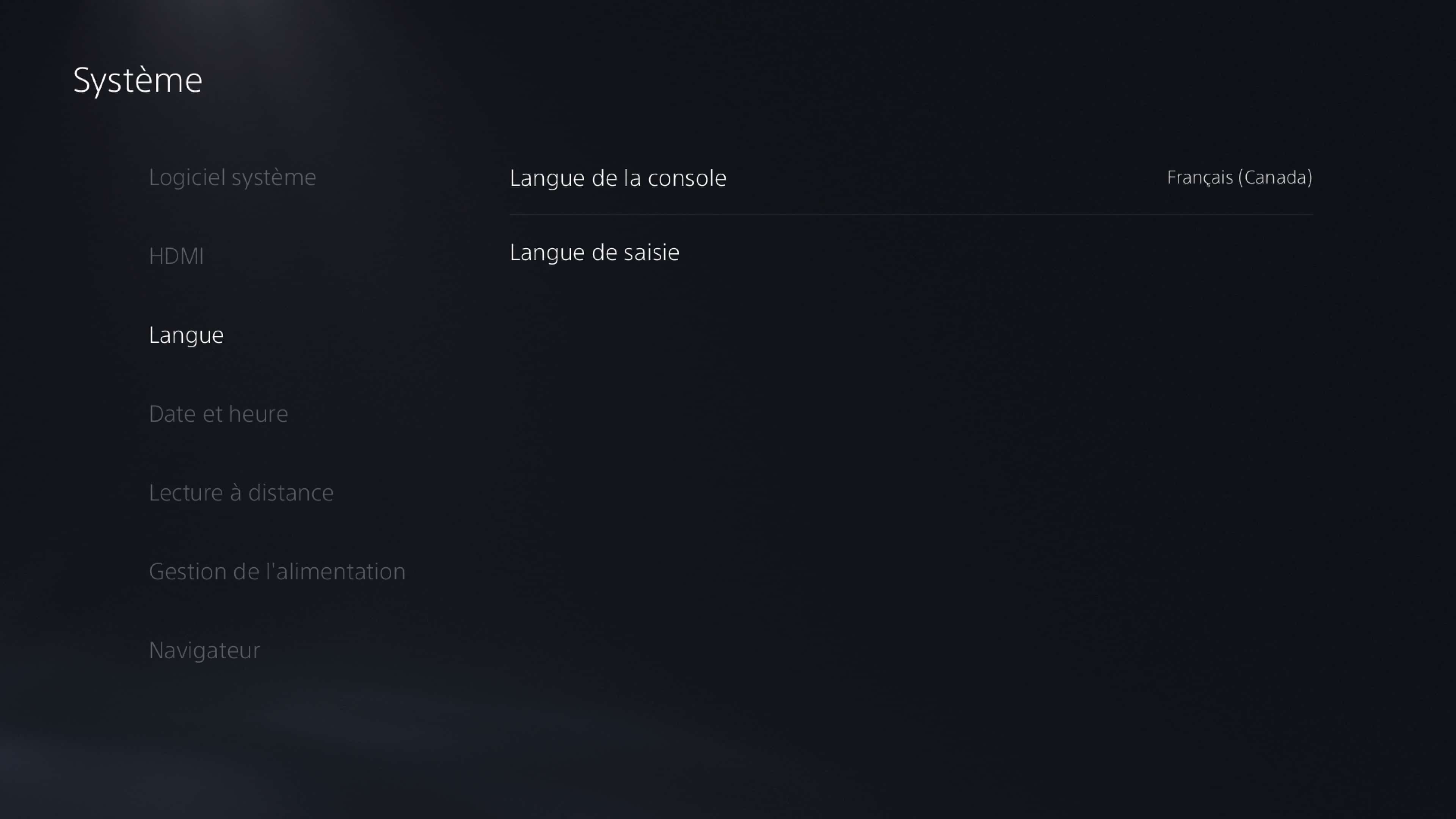 L'onglet paramètres et ses options