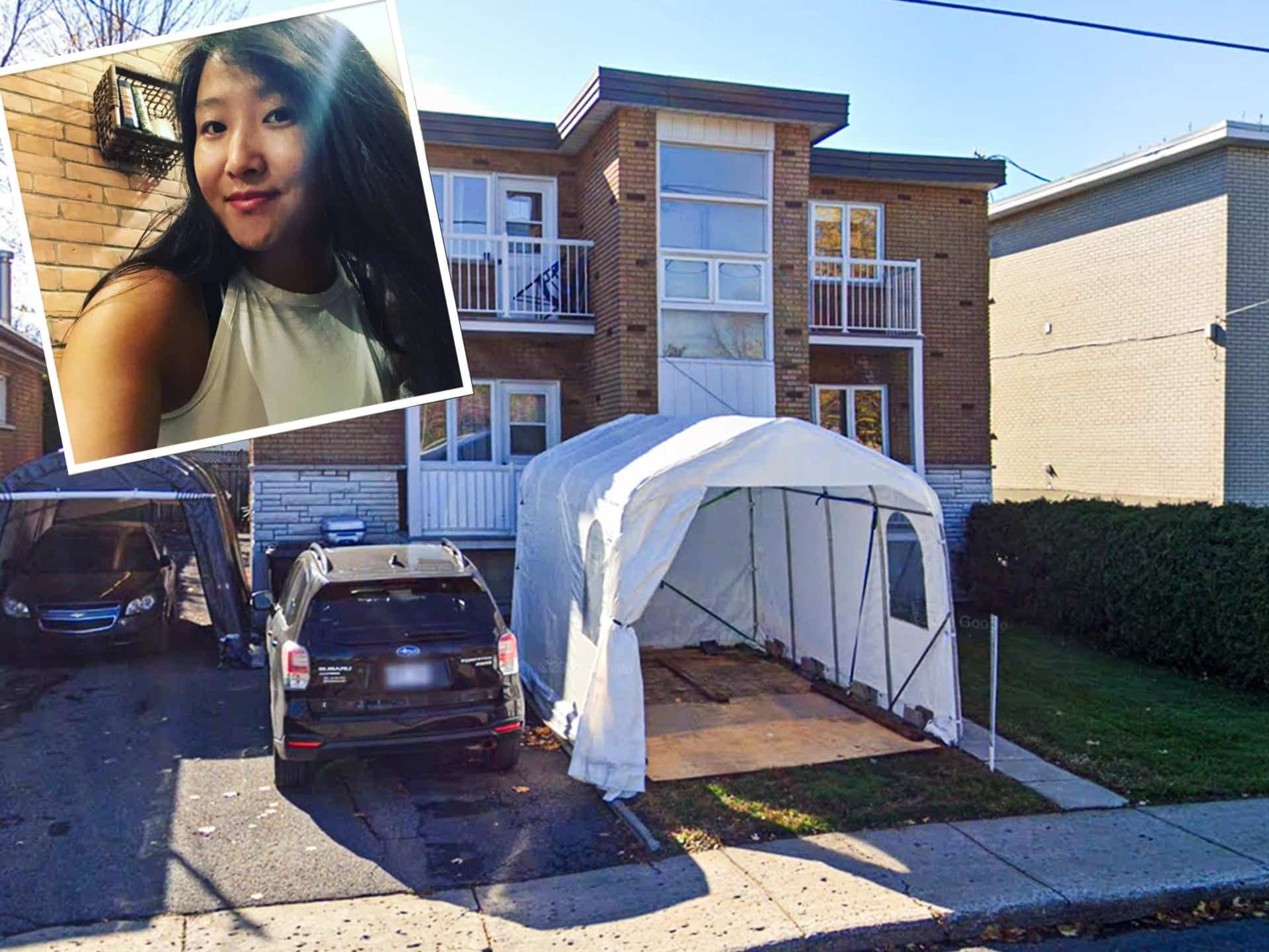 L'immeuble à Longueuil où une famille a été expulsée et remplacée par un Airbnb. En mortaise, la propriétaire Yu Jin condamnée à verser 7000$ à ses locataires ce mois-ci.
