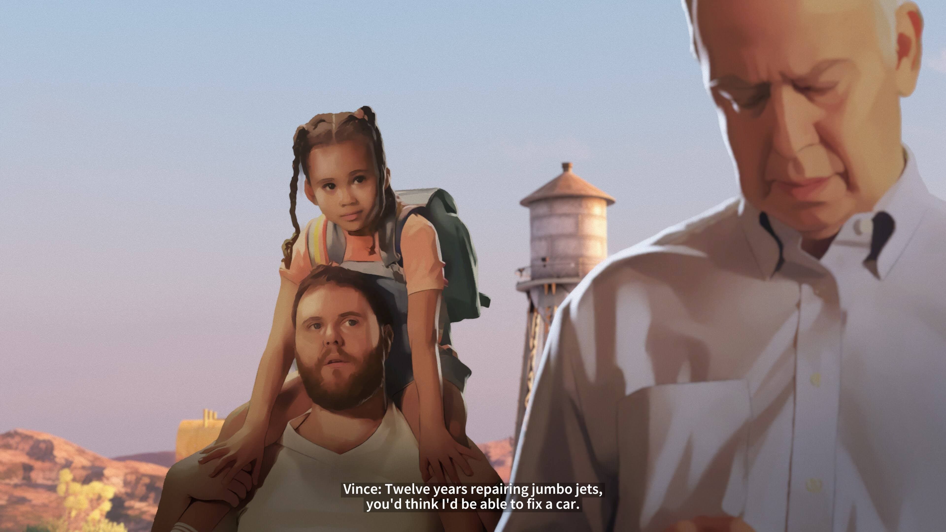 L’animation d’As Dusk Falls se fait image par image, comme un roman-photo.