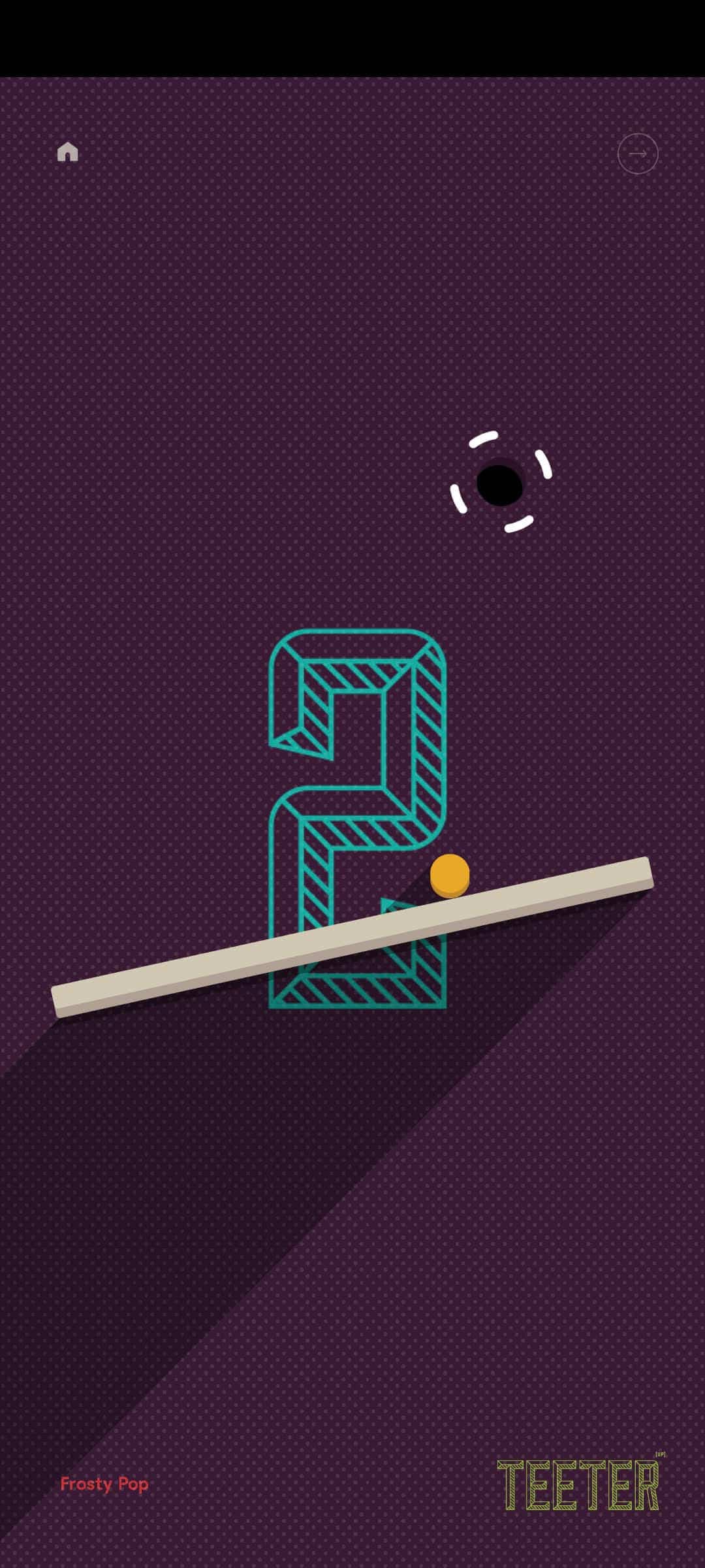 Le jeu mobile Teeter. Capture d’écran : Maxime Johnson/Netflix.