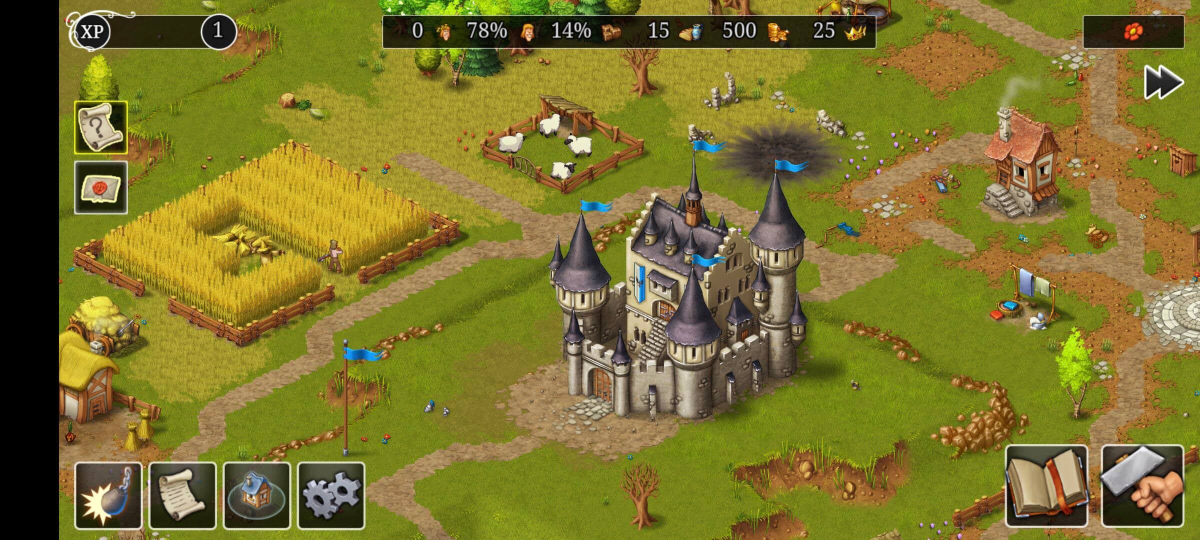 Le jeu mobile Townsmen – A Kingdom Rebuilt.