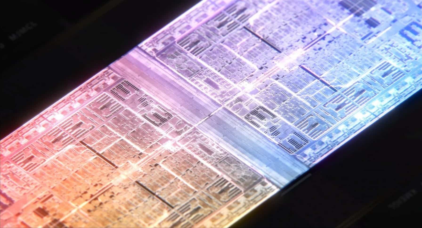 L’interface UltraFusion permet de souder deux puces M1 Max pour créer une M1 Ultra.