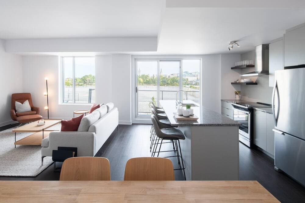 L'intérieur d'un condo Zibi, à Gatineau