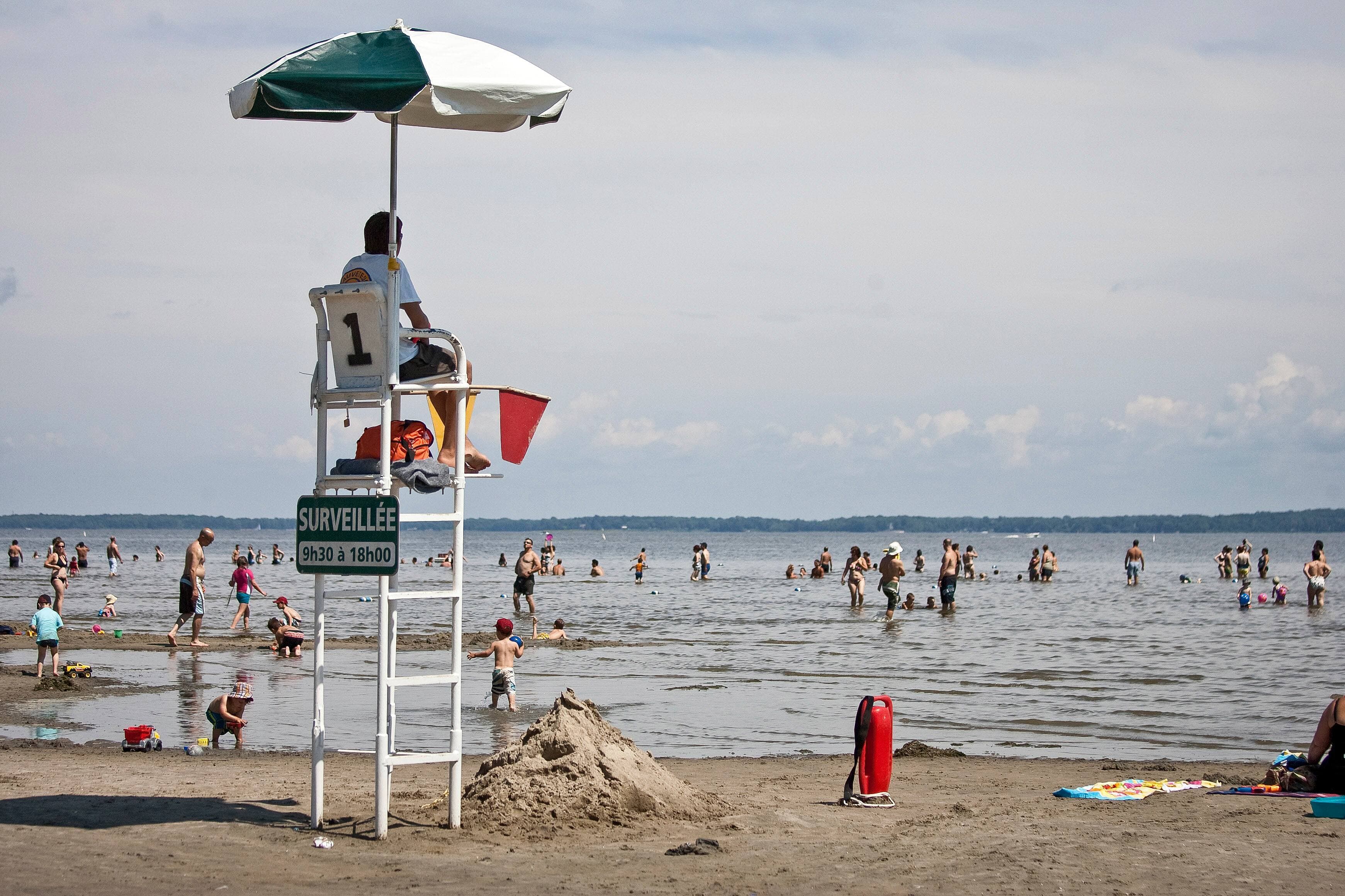 La plage du parc national d'Oka