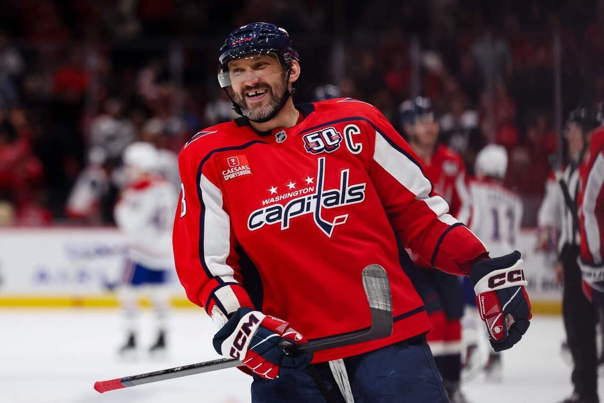 Alex Ovechkin après un but marqué aux dépens du Canadien, le 31 octobre dernier, à Washington.