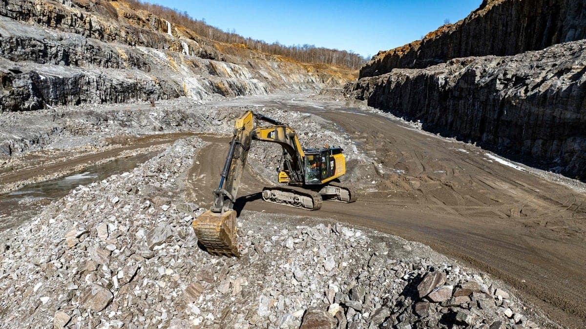 Une mine de graphite au Québec.