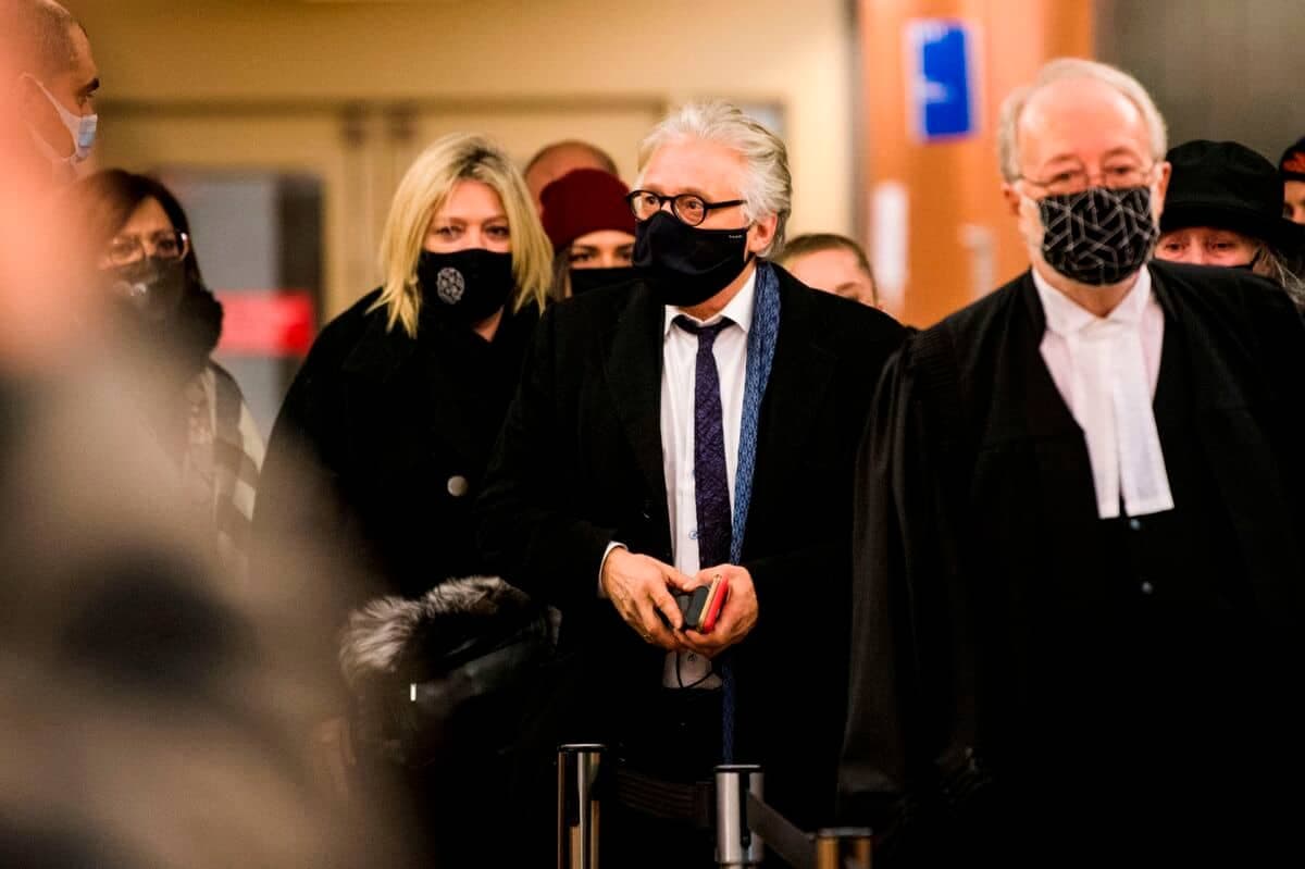 Gilbert Rozon, lors de son procès criminel pour viol, au palais de justice de Montréal, qui s’est soldé par son acquittement.