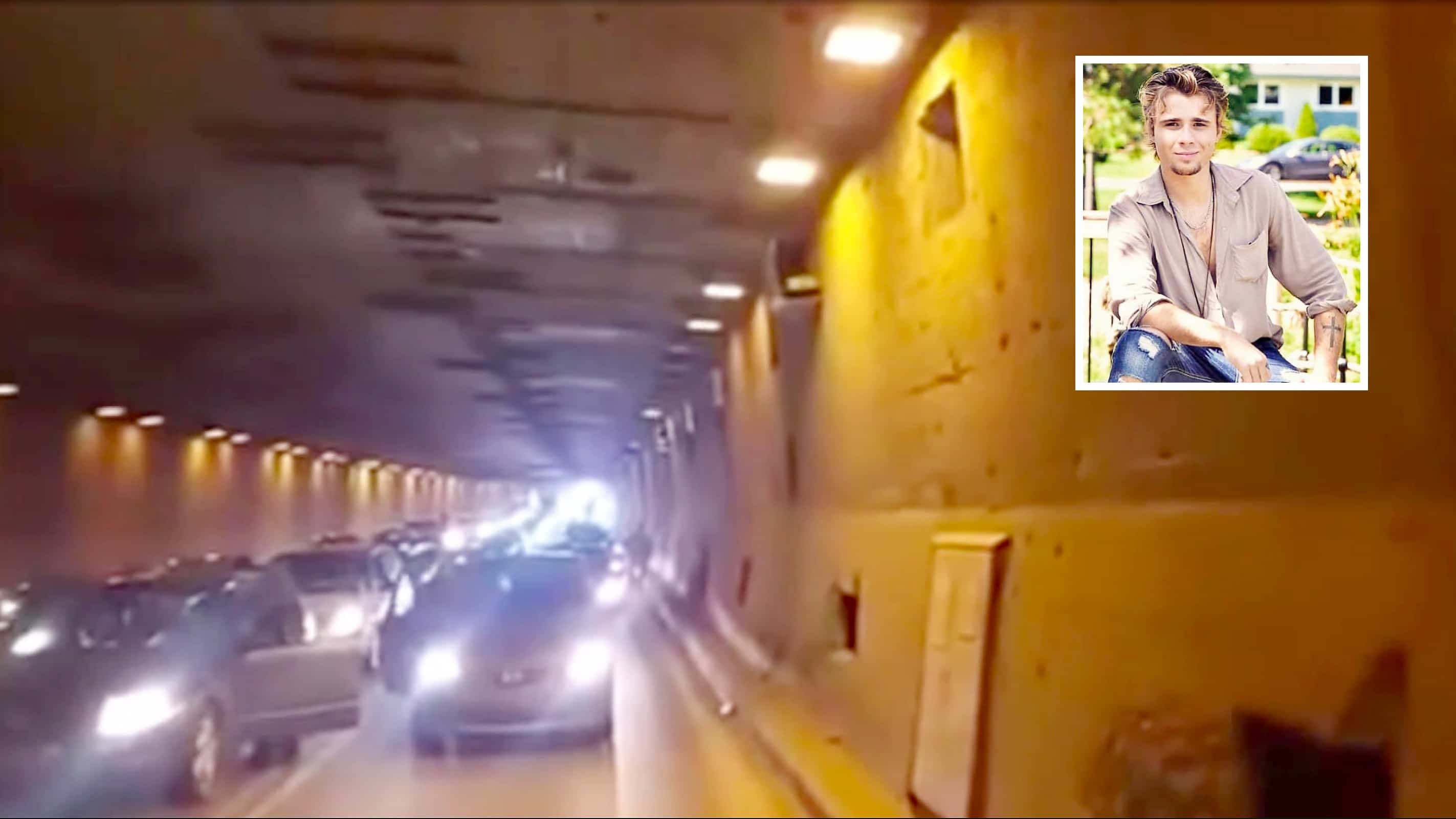 Des militants ont bloqué le pont-tunnel, le 13 mars dernier, après une manif contre les mesures sanitaires à Montréal. En mortaise, Mathieu Gagnon, l’organisateur principal de la manifestation prévue cette semaine.