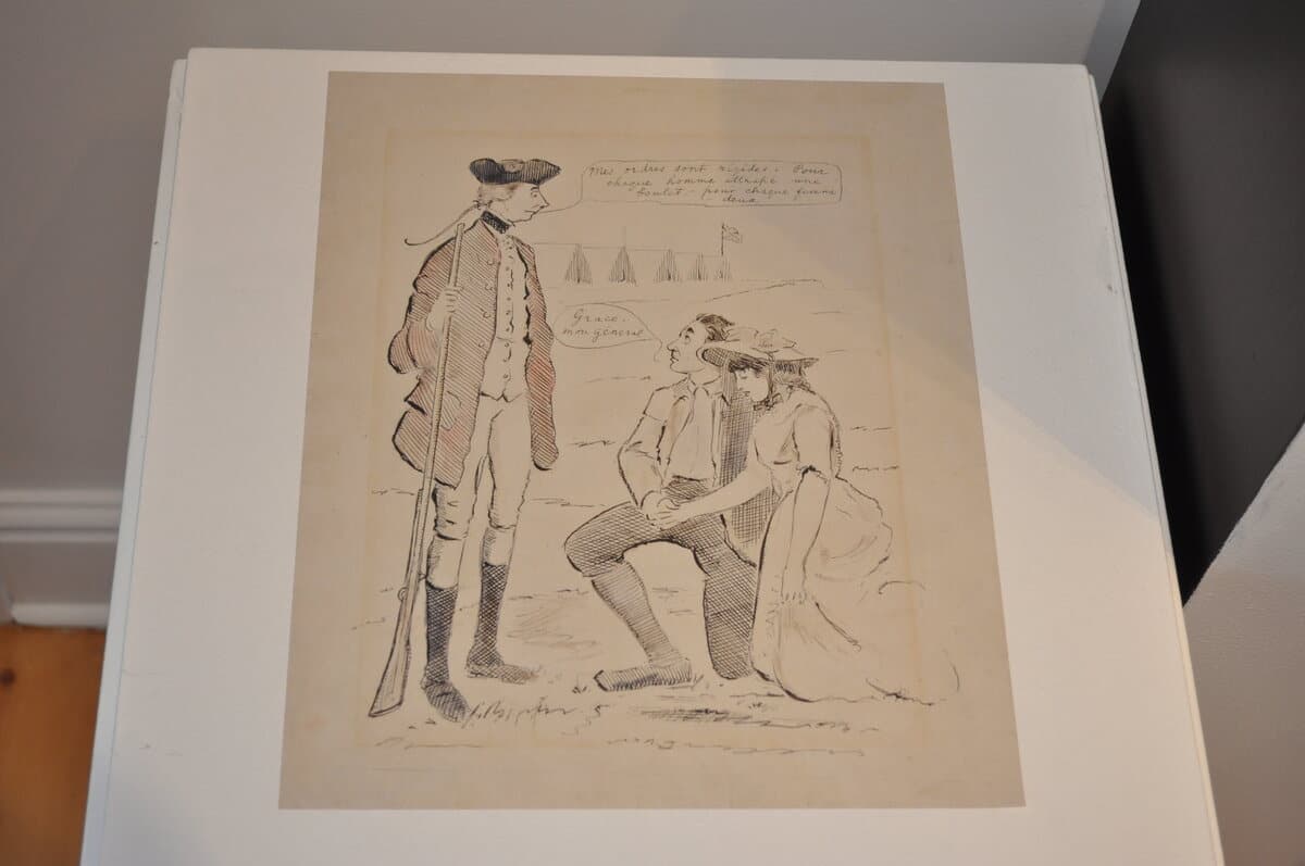 La première caricature produite au Québec s'attaquait au général Wolfe, en 1759, avant la bataille des plaines d'Abraham.