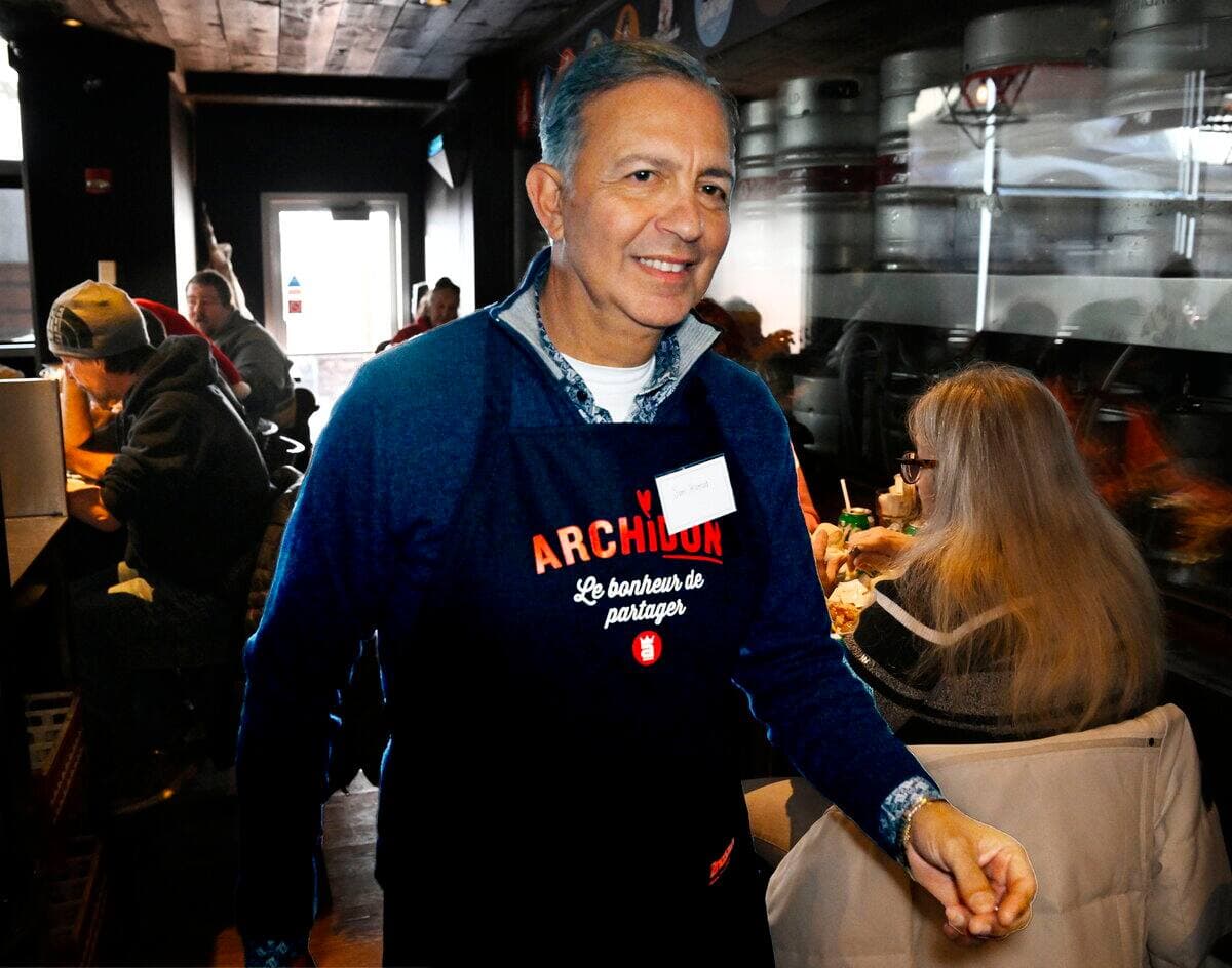 Sam Hamad avait participé à une activité de bénévolat à Lauberivière, en décembre dernier.