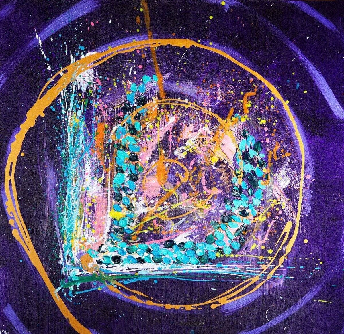 Sunset, une œuvre de Mégane Fortin exposée à New York, en avril 2023.