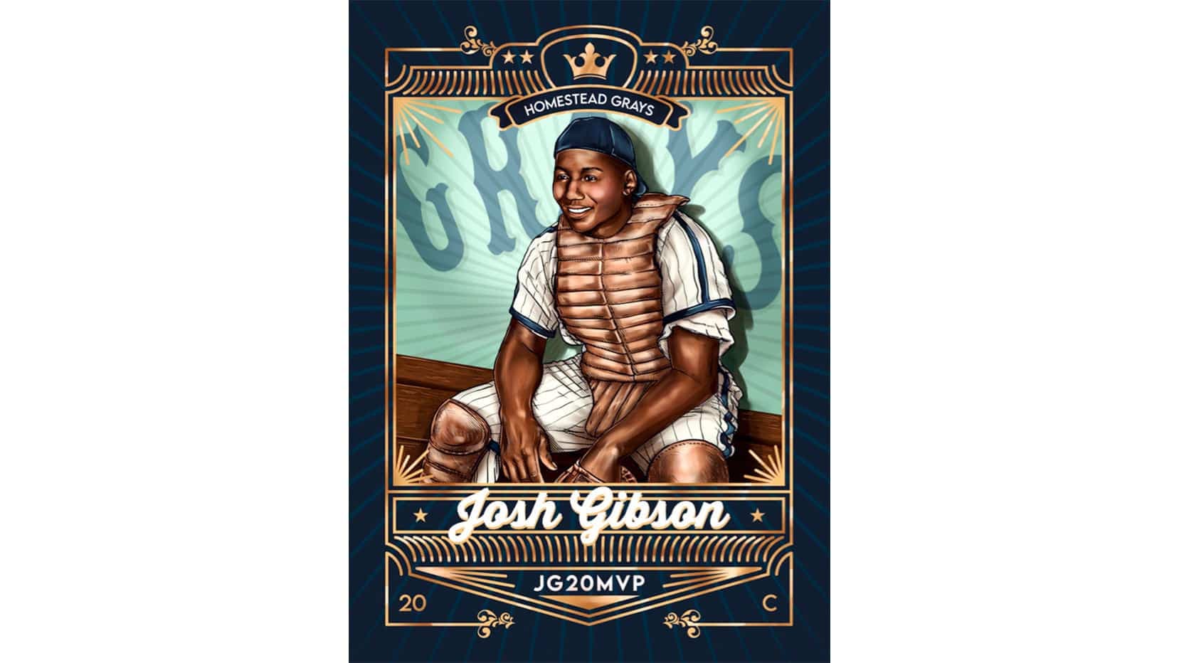 La semaine dernière, Josée Tellier a battu 74 autres dessinateurs avec cette carte de Josh Gibson.