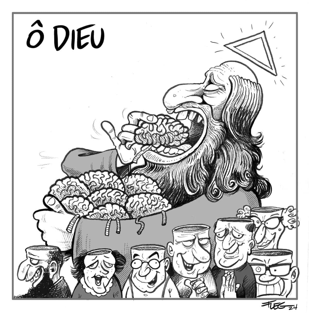 La caricature de Christian Daigle, alias Fleg, publiée dans «Charlie Hebdo».