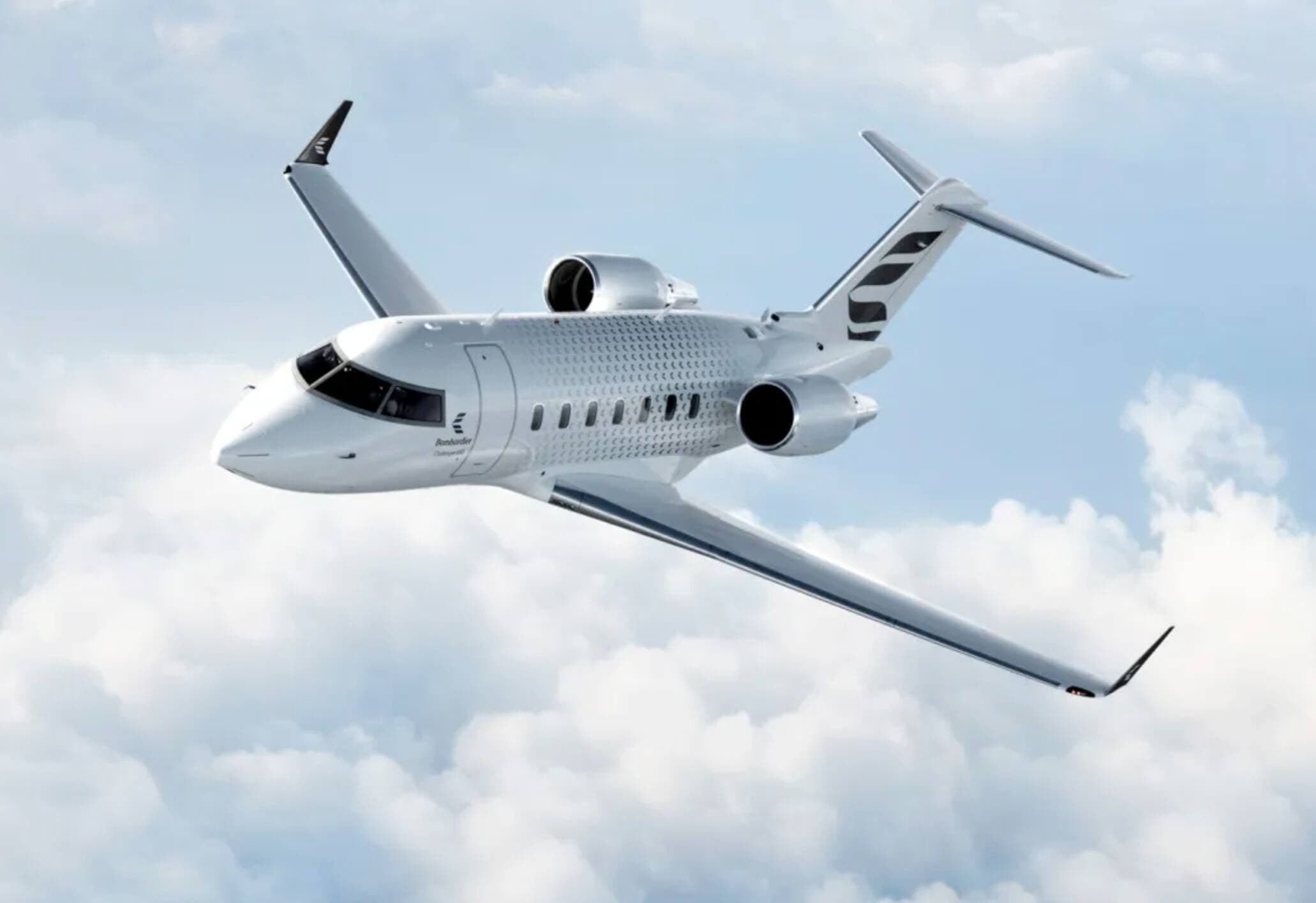 Un avion Challenger 650 de Bombardier