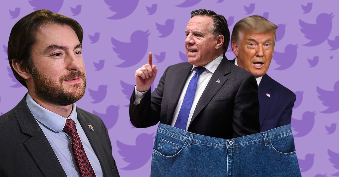 Gregory Kelley, François Legault et Donald Trump