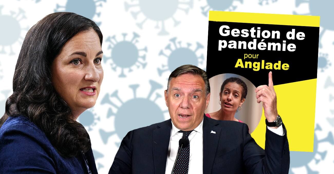 Marie Montpetit, François Legault et Dominique Anglade