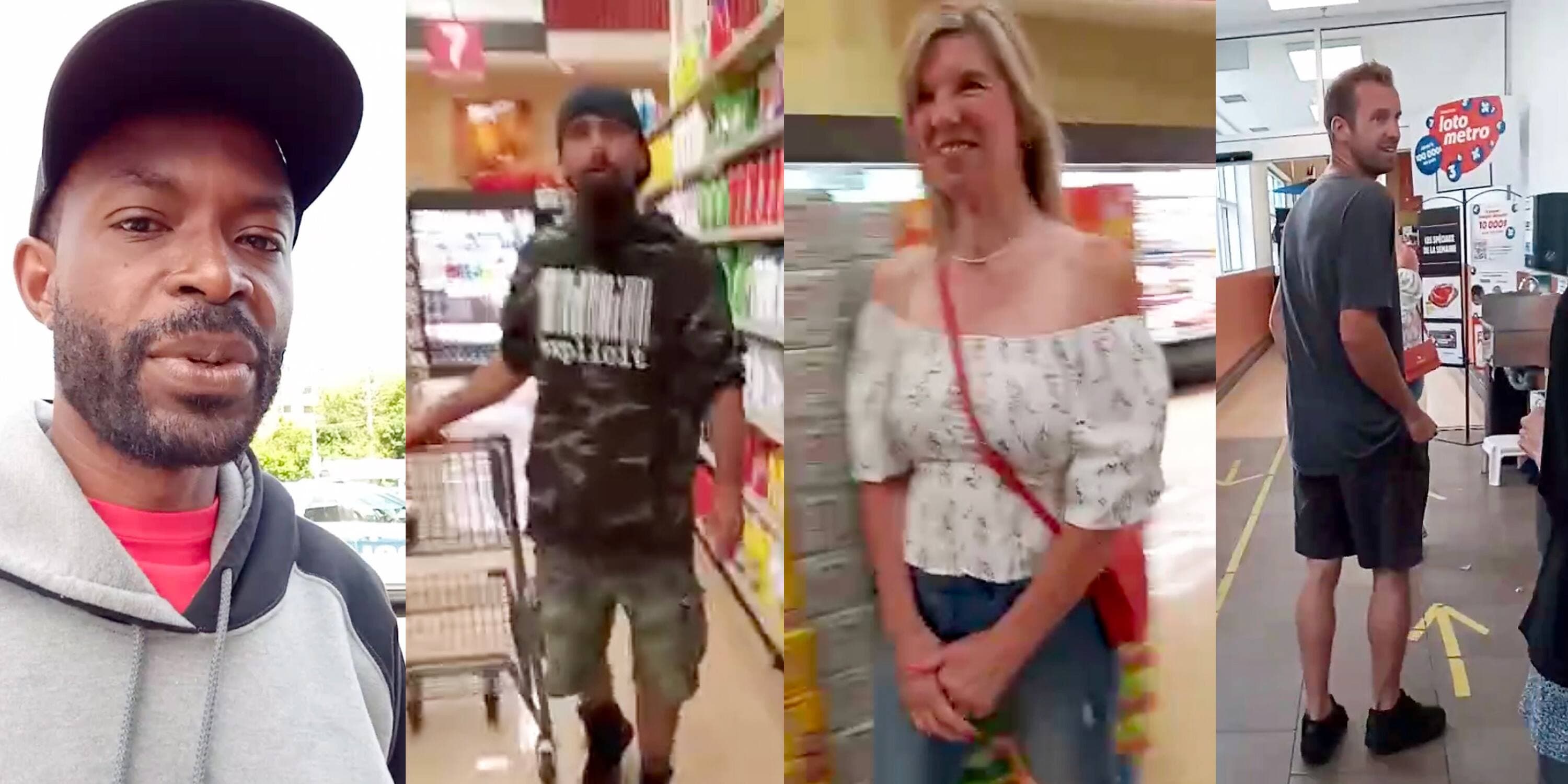 Les six hurluberlus, dont François Amalega Bitondo (première photo à gauche), vont recevoir une contravention de la police, qui est intervenue samedi.