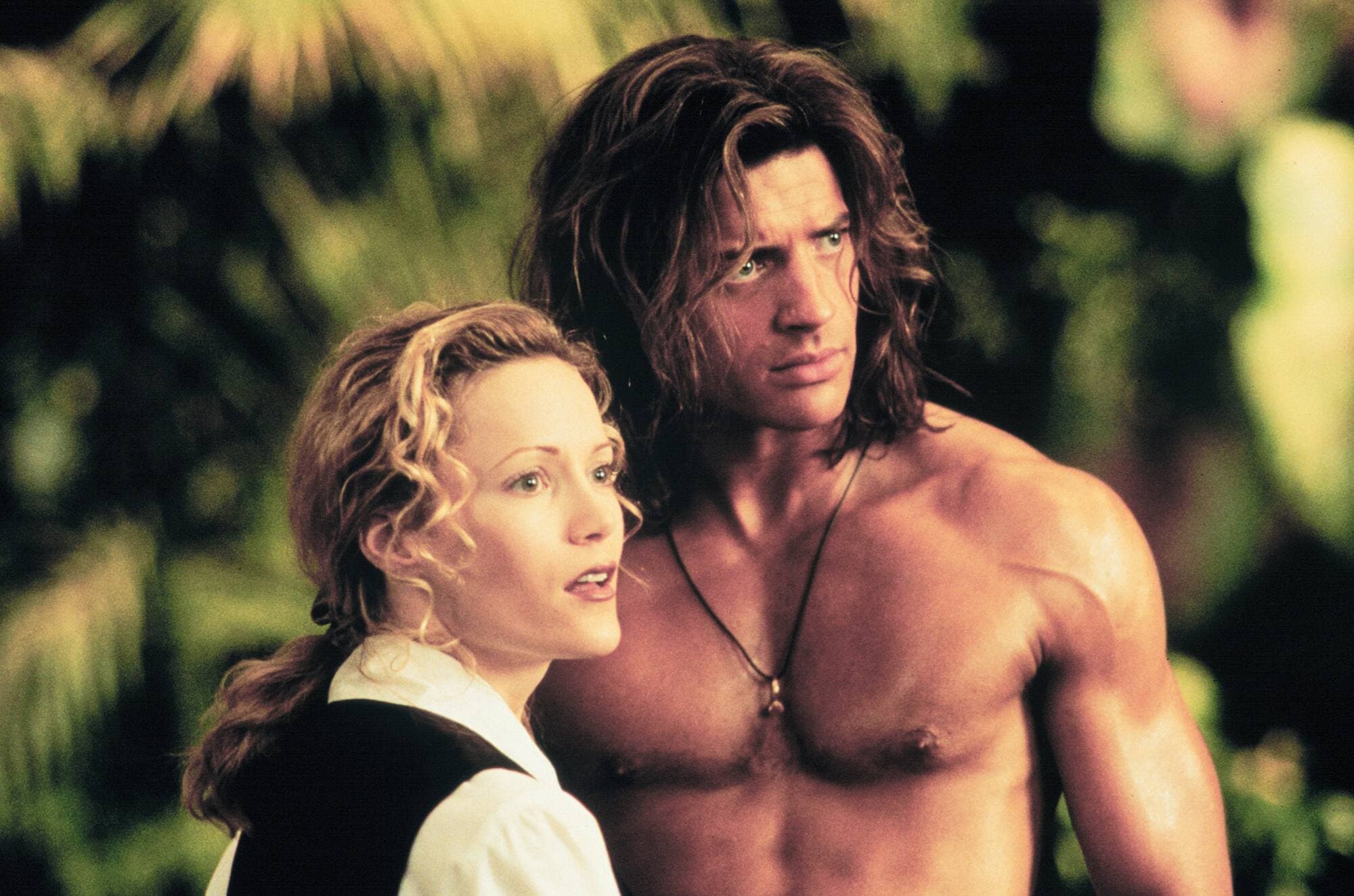 Avec Leslie Mann dans George of the Jungle. Brendan a d’ailleurs décliné l’offre de Disney, pas assez payante, de tourner une suite!