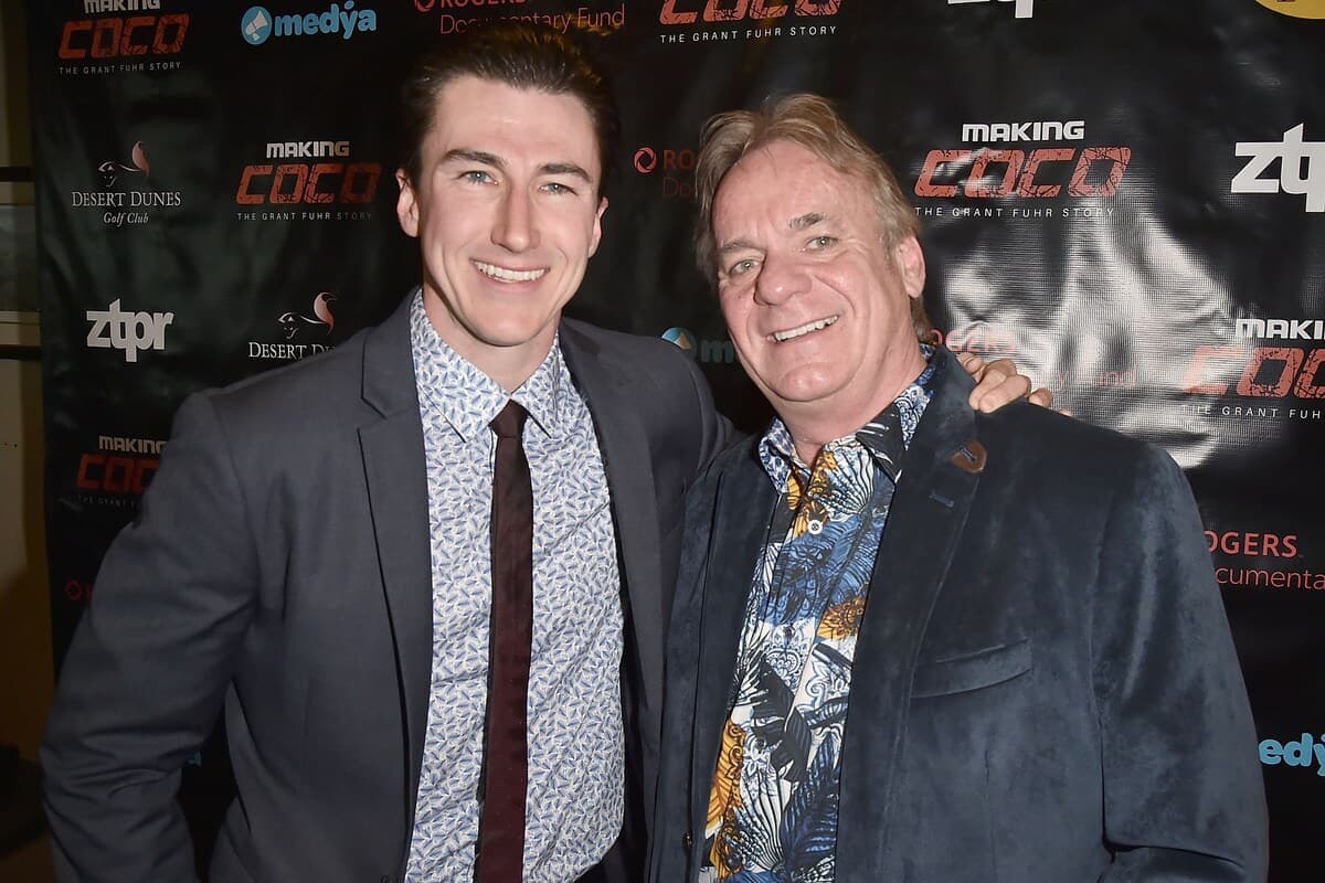 Shane Fennessey et Dan Metz à la première de «Making Coco : The Grant Fuhr Story».