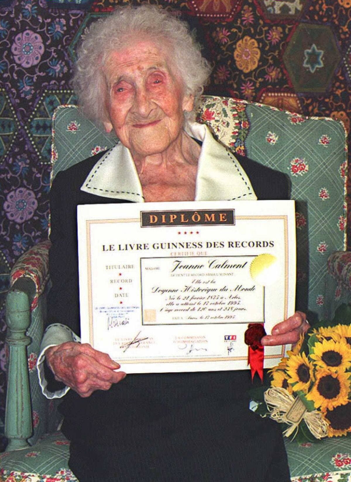 Jeanne Louise Calment, en 1995