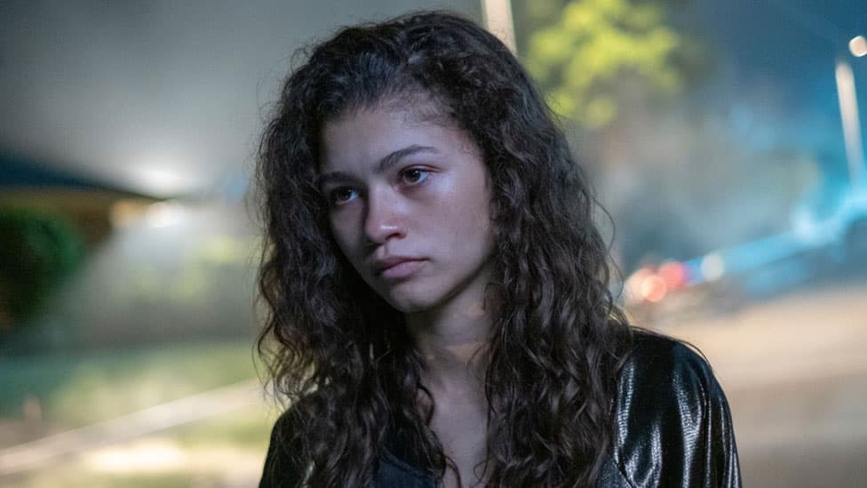 L'actrice Zendaya dans la série «Euphoria», diffusée sur HBO.