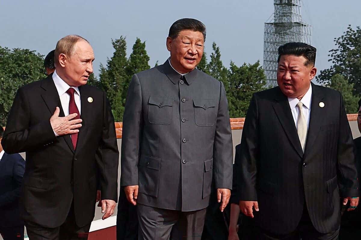 Valdimir Poutine, Xi Jinping et Kim Jong Un