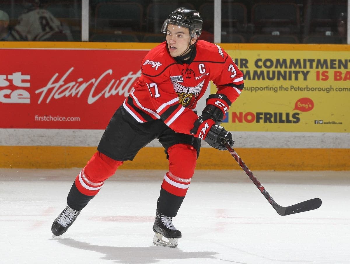 Nick Suzuki était le capitaine de l'Attack d'Owen Sound.