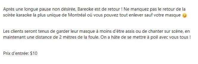 Capture d'écran Facebook/Café Cléopâtre