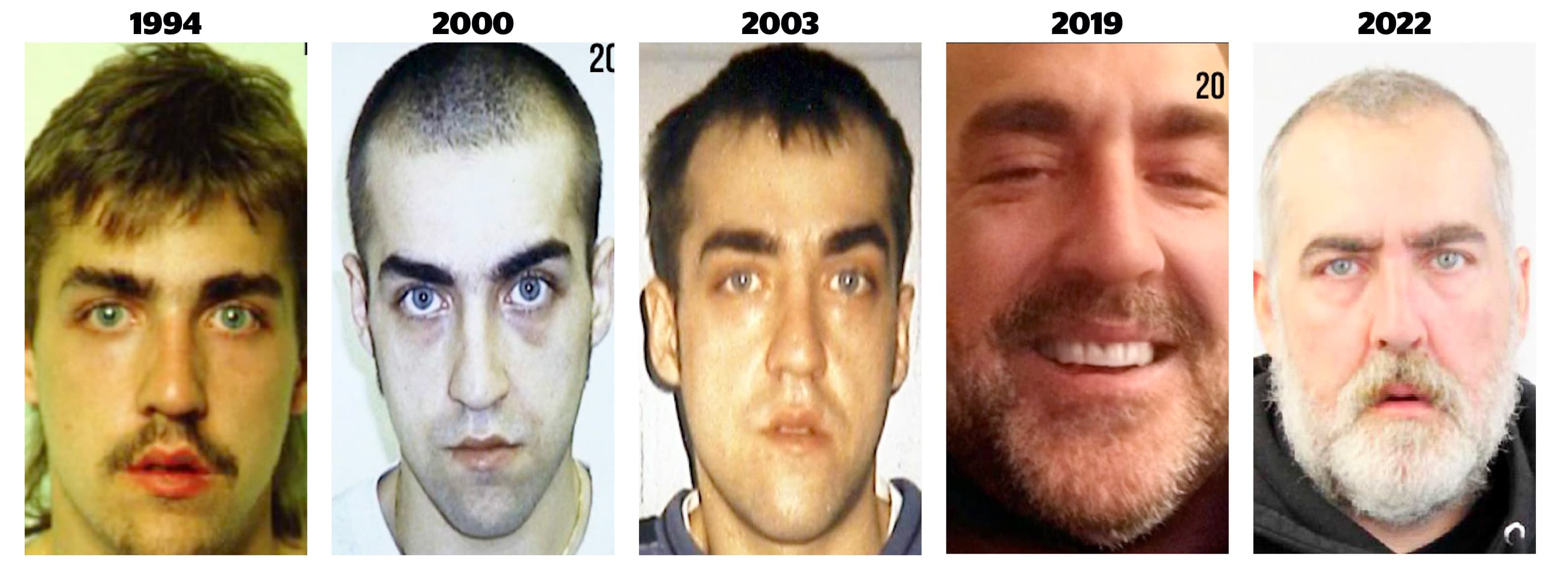 La Sûreté du Québec a diffusé hier cinq photos démontrant l’évolution de l’apparence de Marc-André Grenon depuis 1994 dans l’espoir de faire progresser son enquête. La police pense qu’il « aurait pu » faire d’autres victimes, mineures ou adultes.