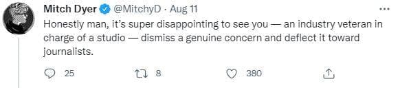 Capture d'écran Twitter