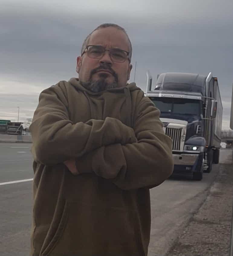 Charles Pellerin, chauffeur de camion