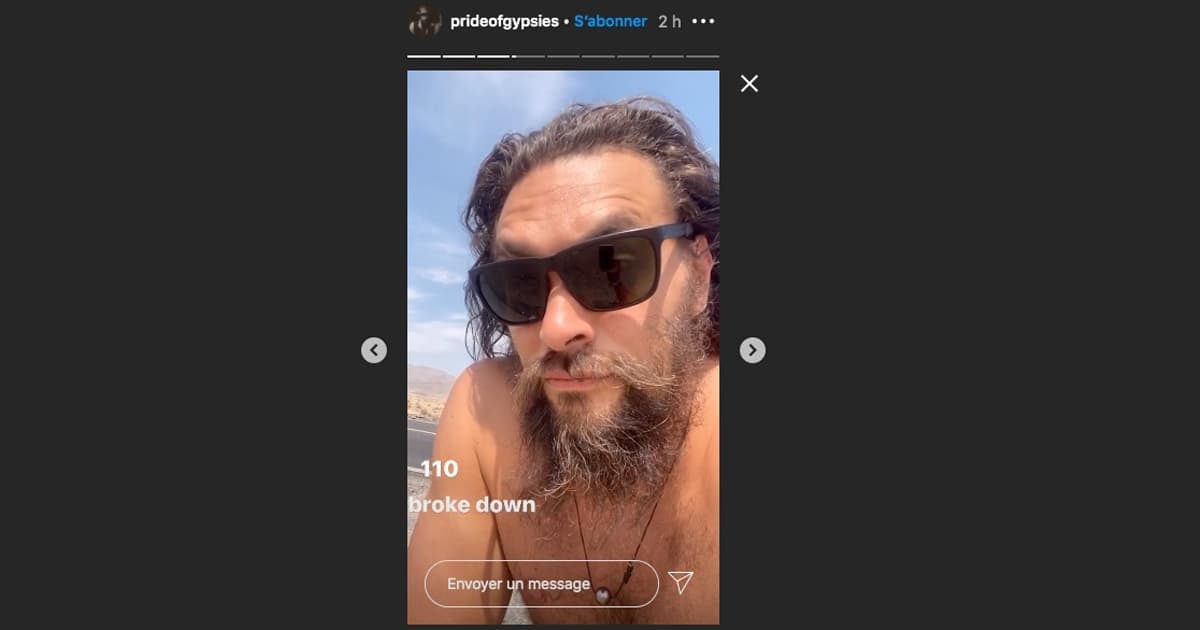 Capture d'écran / Instagram Jason Momoa